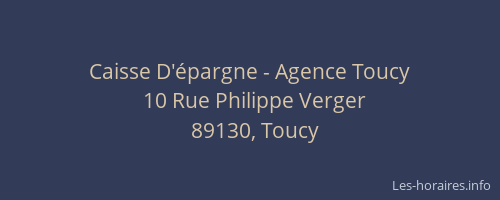 Caisse D'épargne - Agence Toucy