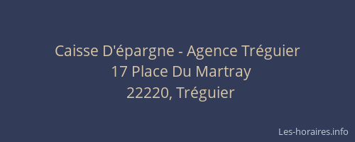 Caisse D'épargne - Agence Tréguier
