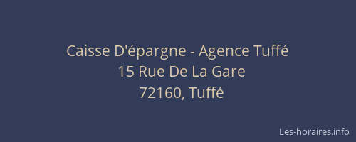 Caisse D'épargne - Agence Tuffé