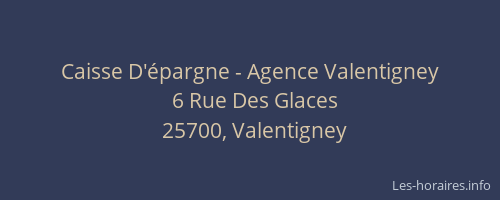 Caisse D'épargne - Agence Valentigney