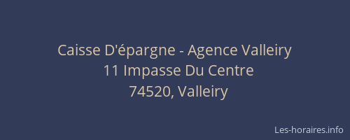 Caisse D'épargne - Agence Valleiry