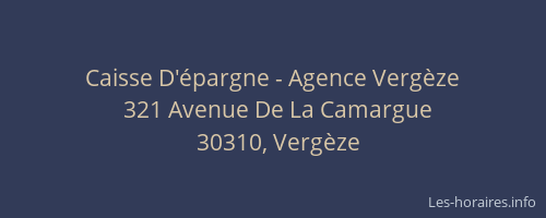 Caisse D'épargne - Agence Vergèze
