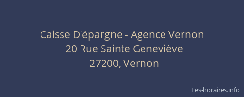 Caisse D'épargne - Agence Vernon