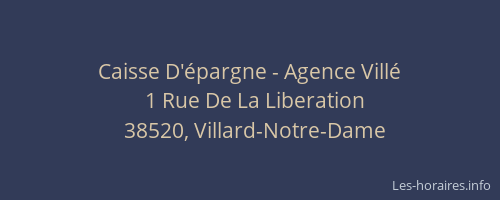 Caisse D'&eacute;pargne - Agence Vill&eacute;