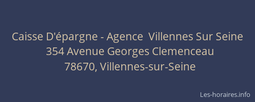 Caisse D'épargne - Agence  Villennes Sur Seine