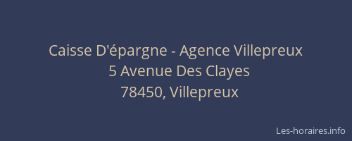 Caisse D'épargne - Agence Villepreux