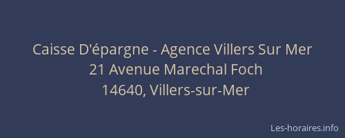 Caisse D'&eacute;pargne - Agence Villers Sur Mer
