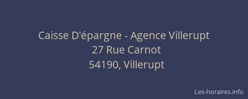 Caisse D'épargne - Agence Villerupt