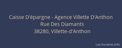 Caisse D'épargne - Agence Villette D'Anthon