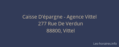 Caisse D'épargne - Agence Vittel
