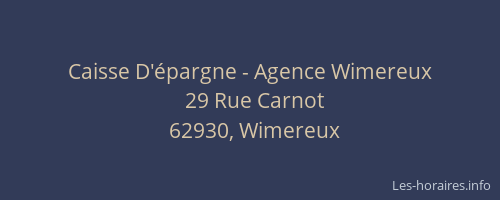 Caisse D'épargne - Agence Wimereux