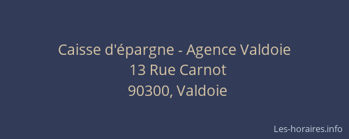 Caisse d'&eacute;pargne - Agence&nbsp;Valdoie