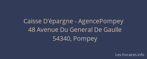 Caisse D'&eacute;pargne - AgencePompey