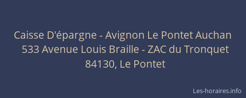 Caisse D'épargne - Avignon Le Pontet Auchan
