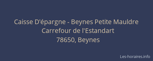 Caisse D'épargne - Beynes Petite Mauldre