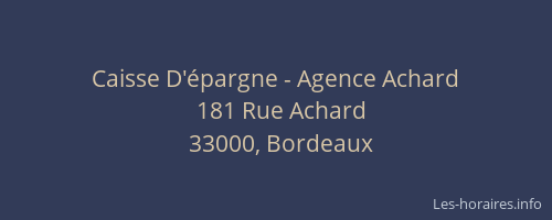 Caisse D'épargne - Agence Achard