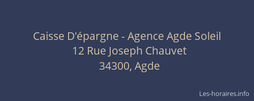 Caisse D'épargne - Agence Agde Soleil