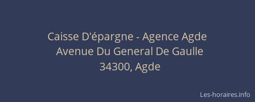 Caisse D'épargne - Agence Agde