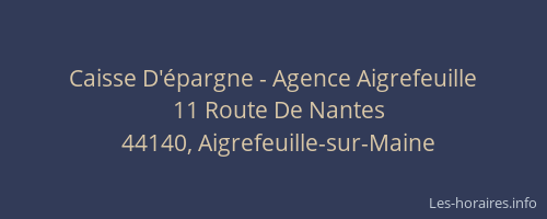 Caisse D'épargne - Agence Aigrefeuille