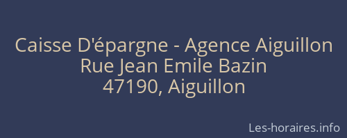 Caisse D'épargne - Agence Aiguillon
