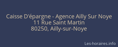 Caisse D'épargne - Agence Ailly Sur Noye