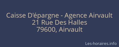 Caisse D'épargne - Agence Airvault