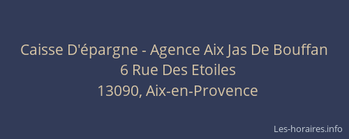 Caisse D'épargne - Agence Aix Jas De Bouffan