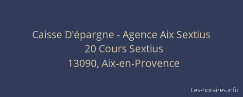 Caisse D'épargne - Agence Aix Sextius