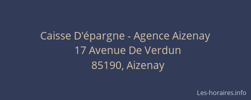 Caisse D'épargne - Agence Aizenay