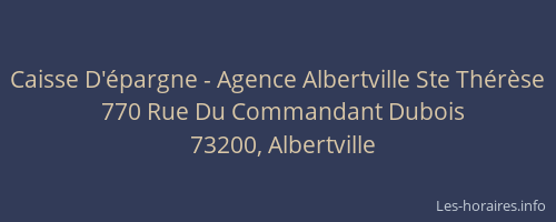 Caisse D'épargne - Agence Albertville Ste Thérèse