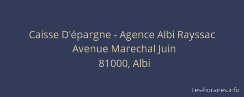 Caisse D'épargne - Agence Albi Rayssac