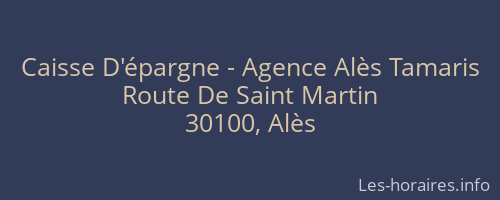 Caisse D'épargne - Agence Alès Tamaris