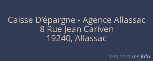 Caisse D'épargne - Agence Allassac