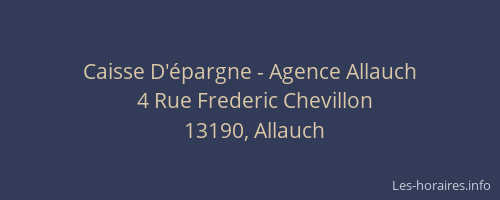 Caisse D'épargne - Agence Allauch