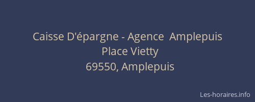 Caisse D'épargne - Agence  Amplepuis