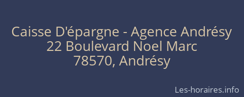 Caisse D'épargne - Agence Andrésy