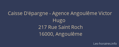Caisse D'épargne - Agence Angoulême Victor Hugo
