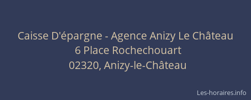 Caisse D'épargne - Agence Anizy Le Château