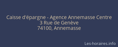 Caisse d'épargne - Agence Annemasse Centre