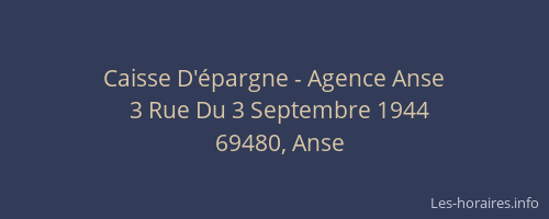 Caisse D'épargne - Agence Anse