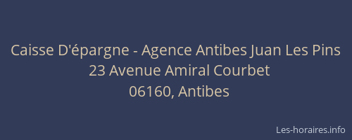 Caisse D'épargne - Agence Antibes Juan Les Pins