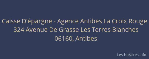 Caisse D'épargne - Agence Antibes La Croix Rouge