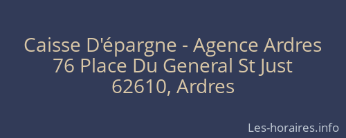 Caisse D'épargne - Agence Ardres