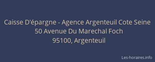 Caisse D'épargne - Agence Argenteuil Cote Seine