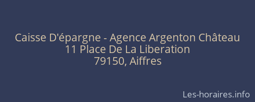 Caisse D'épargne - Agence Argenton Château