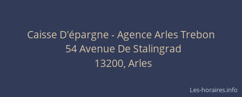 Caisse D'épargne - Agence Arles Trebon