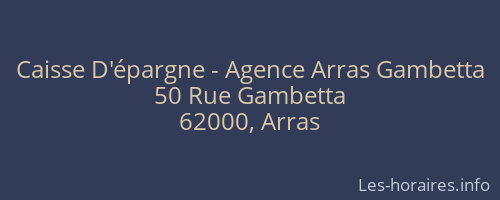 Caisse D'épargne - Agence Arras Gambetta