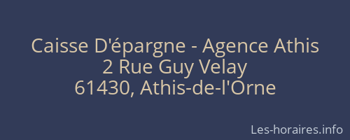 Caisse D'épargne - Agence Athis