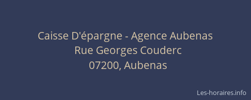 Caisse D'épargne - Agence Aubenas