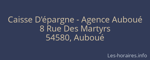 Caisse D'épargne - Agence Auboué